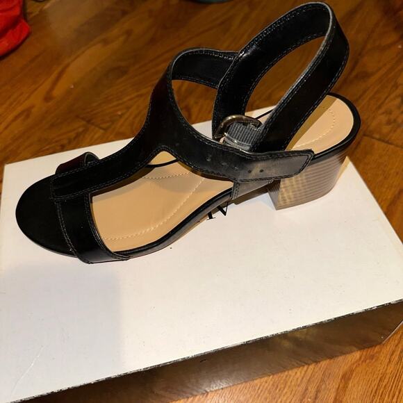 Alfani Black Block Strappy Sandals - Picture 6 of 7